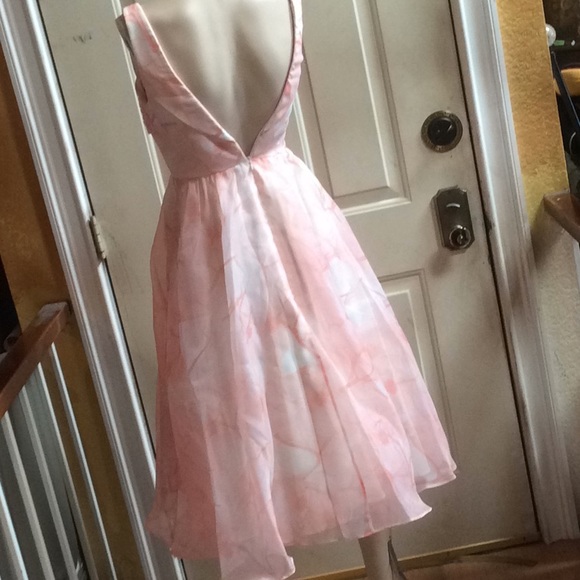 Mod Cloth pastel floral cocktail dress Sz XS - Picture 5 of 8